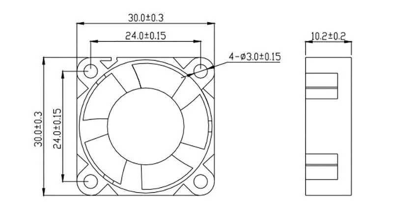 Cooling fan 3010 4010 4020 5015 mm With 2Pin Dupont Wire Cooler Wire DC 5V 12V 24V Multiple options 3D Printer raspberry pi