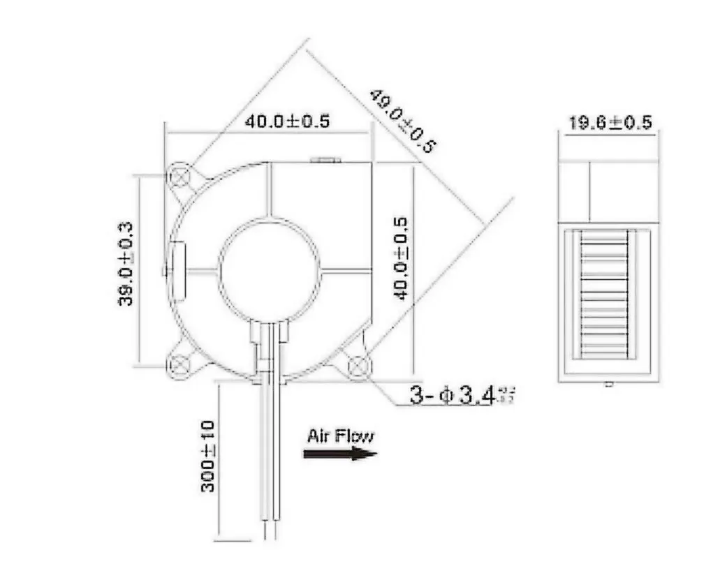 Cooling fan 3010 4010 4020 5015 mm With 2Pin Dupont Wire Cooler Wire DC 5V 12V 24V Multiple options 3D Printer raspberry pi