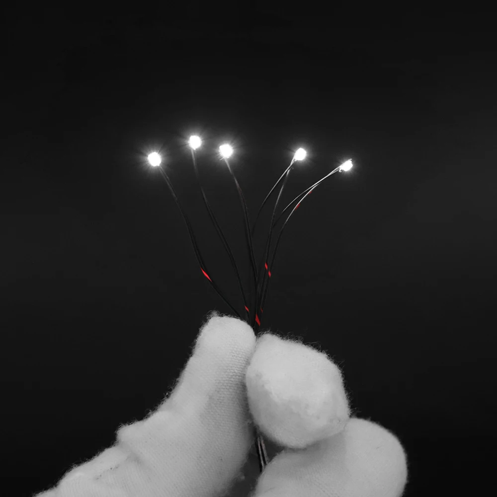 DIY Micro SMD Led Lamp Wired Led 0402 0603 0805 1206 Pre-soldered Micro Litz Wired Chip 20cm 3V Railway Model Scenes 5pcs/lot