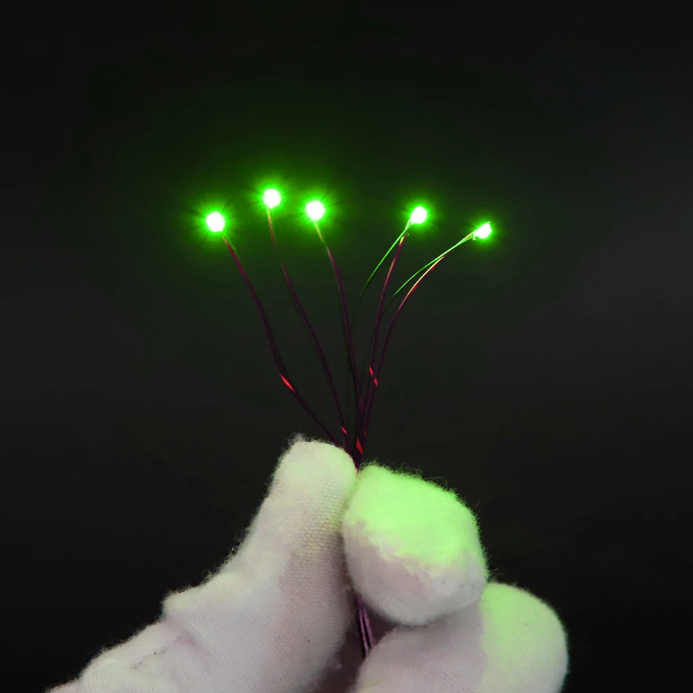 DIY Micro SMD Led Lamp Wired Led 0402 0603 0805 1206 Pre-soldered Micro Litz Wired Chip 20cm 3V Railway Model Scenes 5pcs/lot