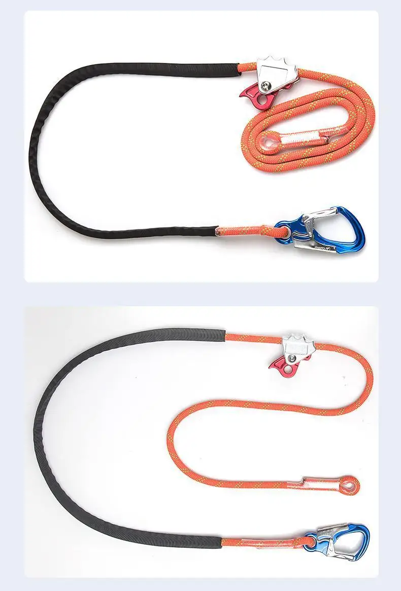 Electrician Fence Height Work Adjustable Positioning 12mm Safety Rope Flat Belt Fall Prevention Construction Safety Equipment