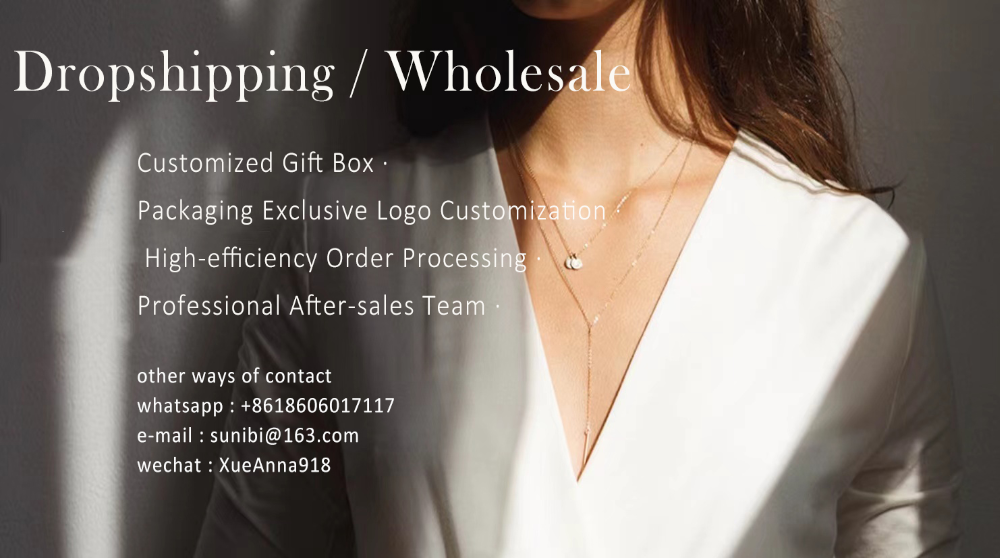 SUNIBI Stainless Steel Chain Necklace for Women Gold Color Thin Choker Bead Chain Necklace Jewelry Wholesale Dropshipping