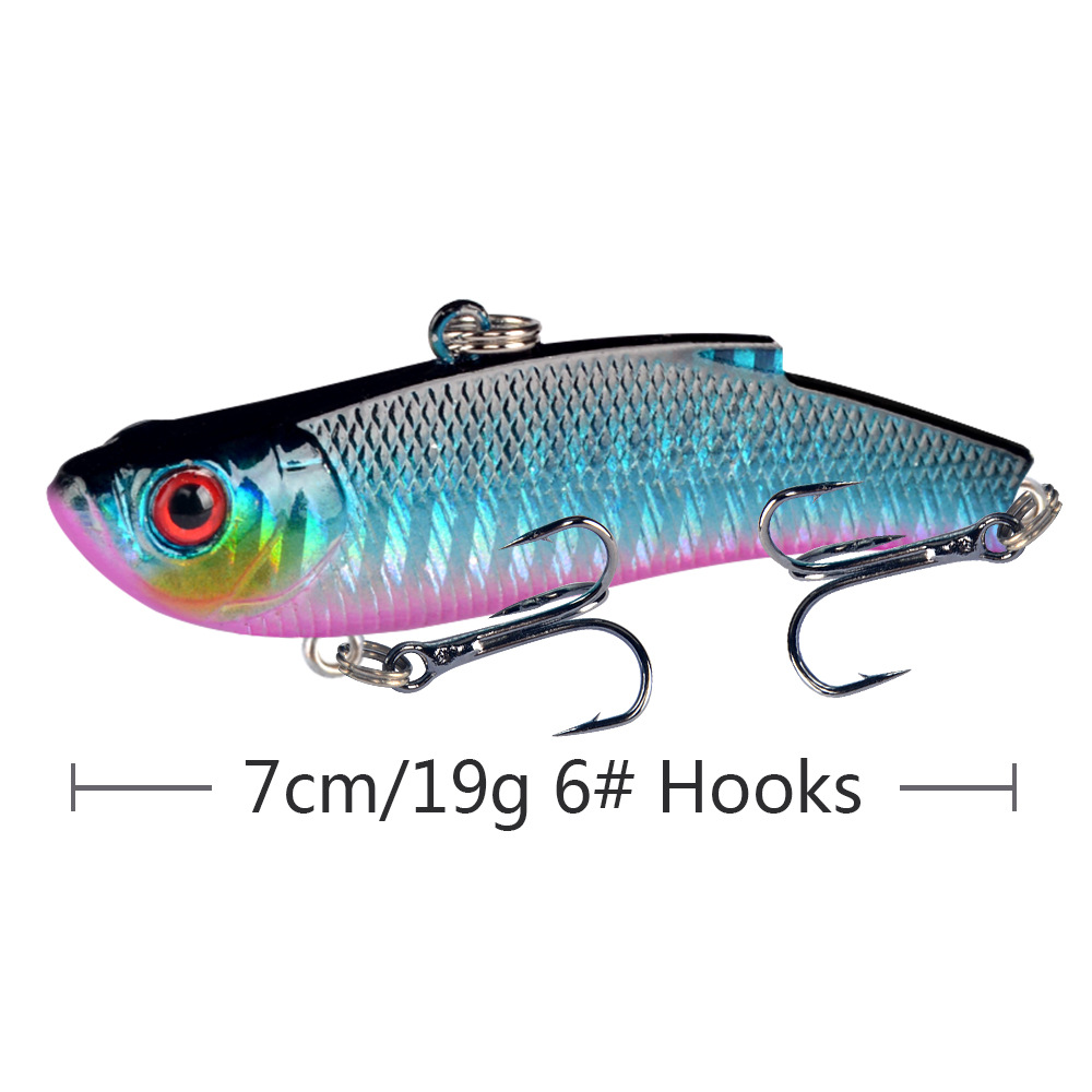 1pcs Fishing Lures 7cm 19g VIB Bait Artificial Make 5 Colors Available Bass Crankbait Wobblers Fishing Tackle Pesca.