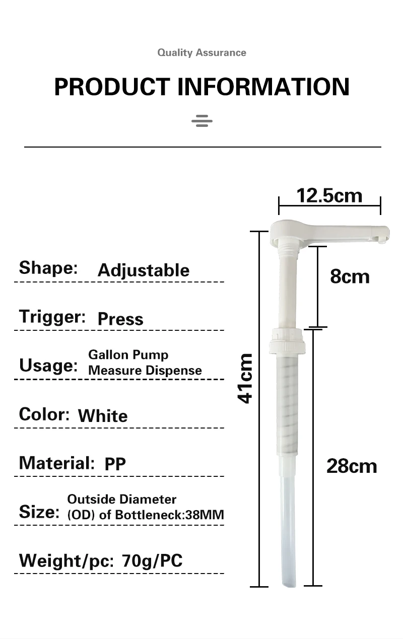 Lucullan Car Care Gallon Pump Dispenser For Bottles Leak Proof For Plastic Glass Jug Liquid Subpackage Tools