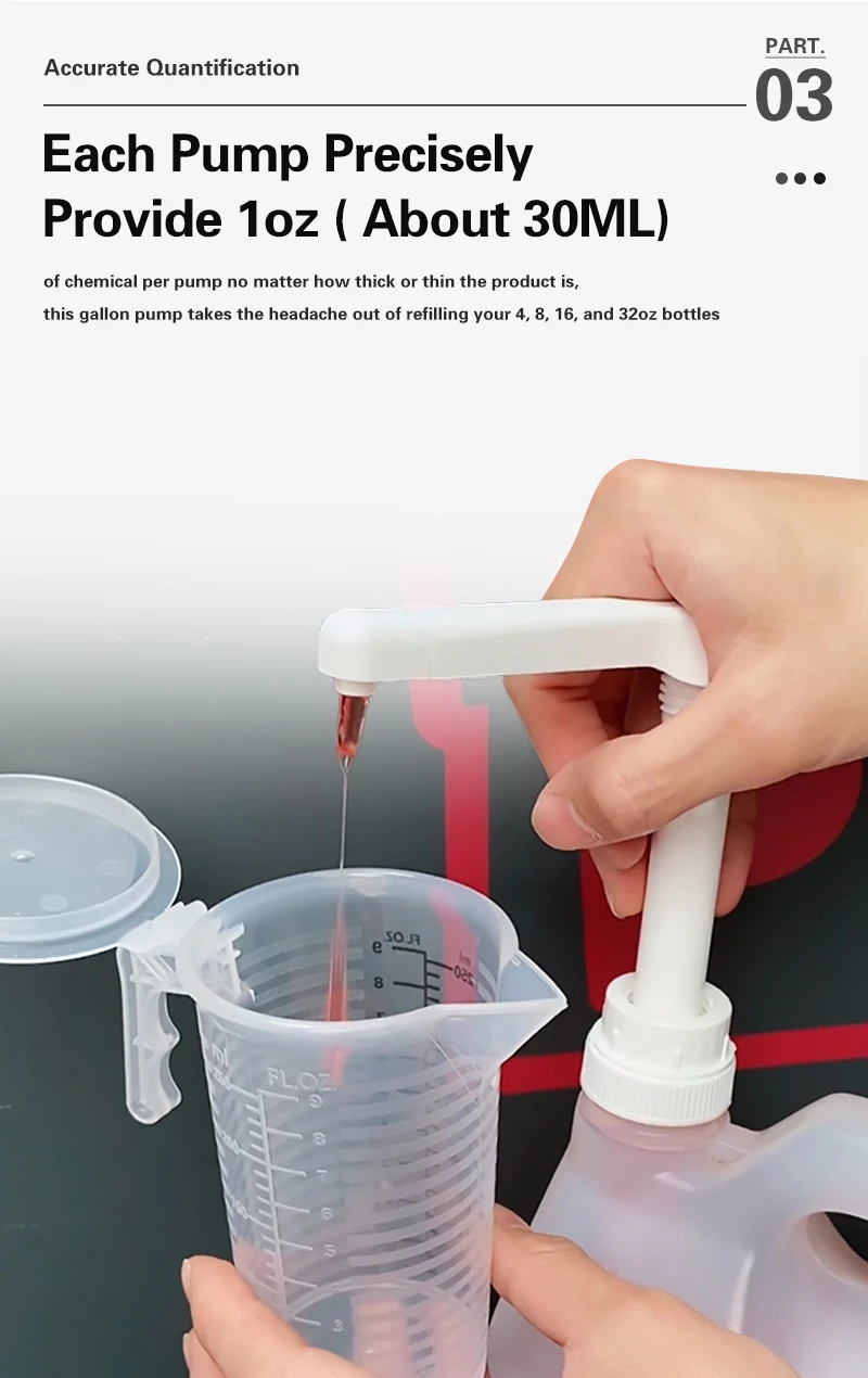 Lucullan Car Care Gallon Pump Dispenser For Bottles Leak Proof For Plastic Glass Jug Liquid Subpackage Tools