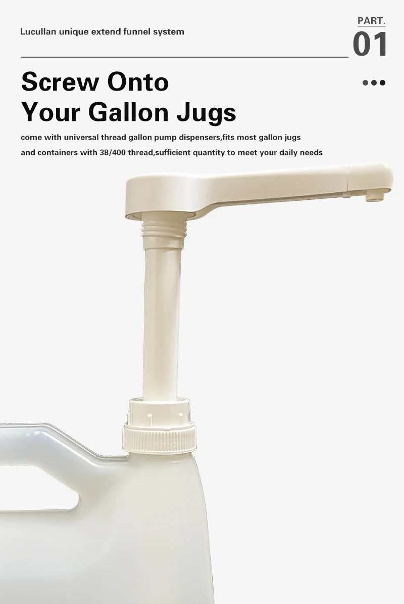 Lucullan Car Care Gallon Pump Dispenser For Bottles Leak Proof For Plastic Glass Jug Liquid Subpackage Tools