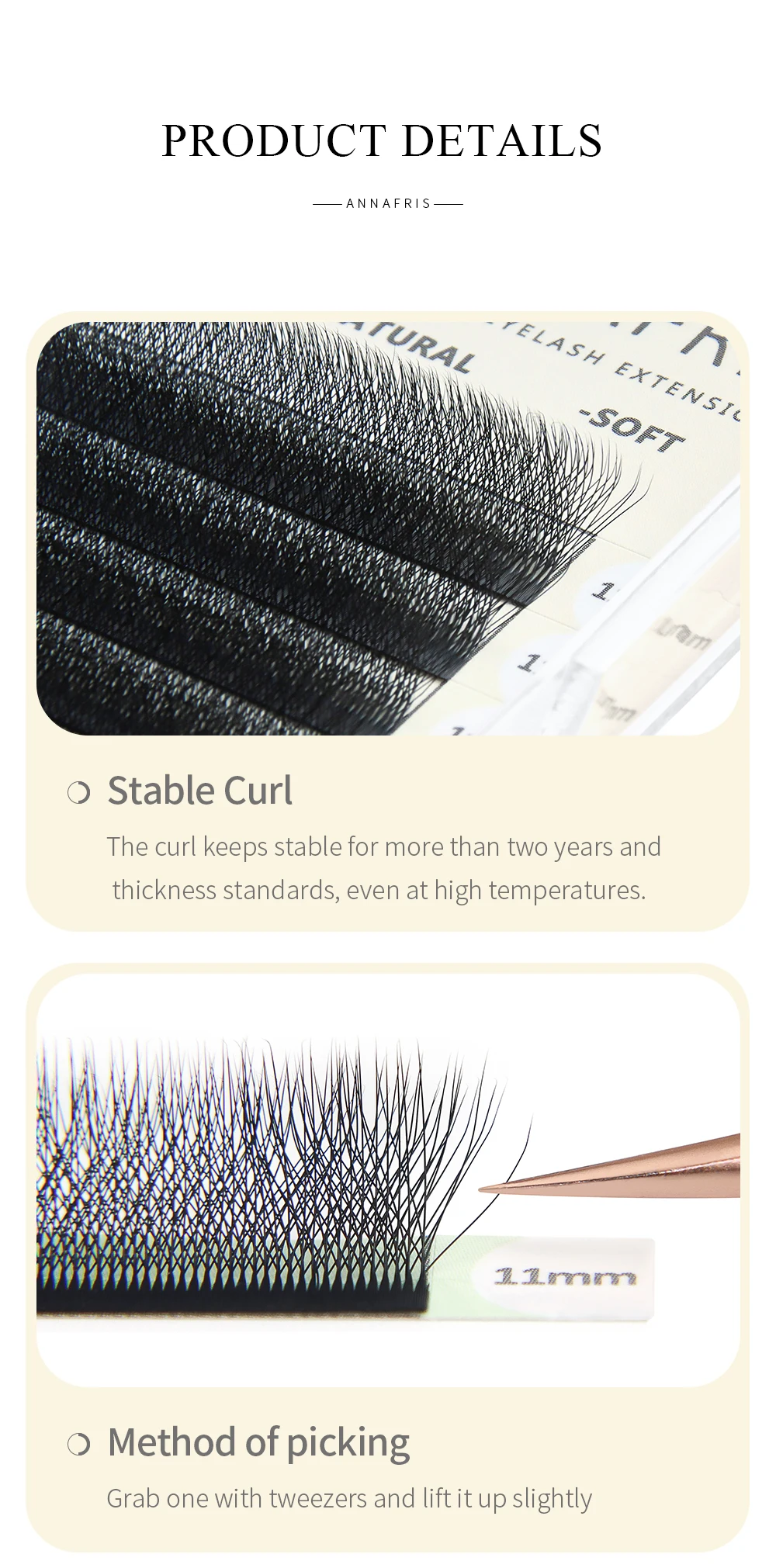 ANNAFRIS 4D 5D W Shape Eyelash Extension Handmade 12line/Tray Premade Volume Fans Clover W Lashes