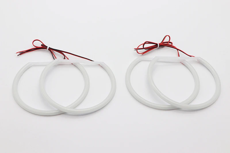 For BMW 5 Series E39 525i 528i 530i 540i White Yellow Dual and White Cotton LED Angel Eyes Kit Ring DRL Turn Signal Light