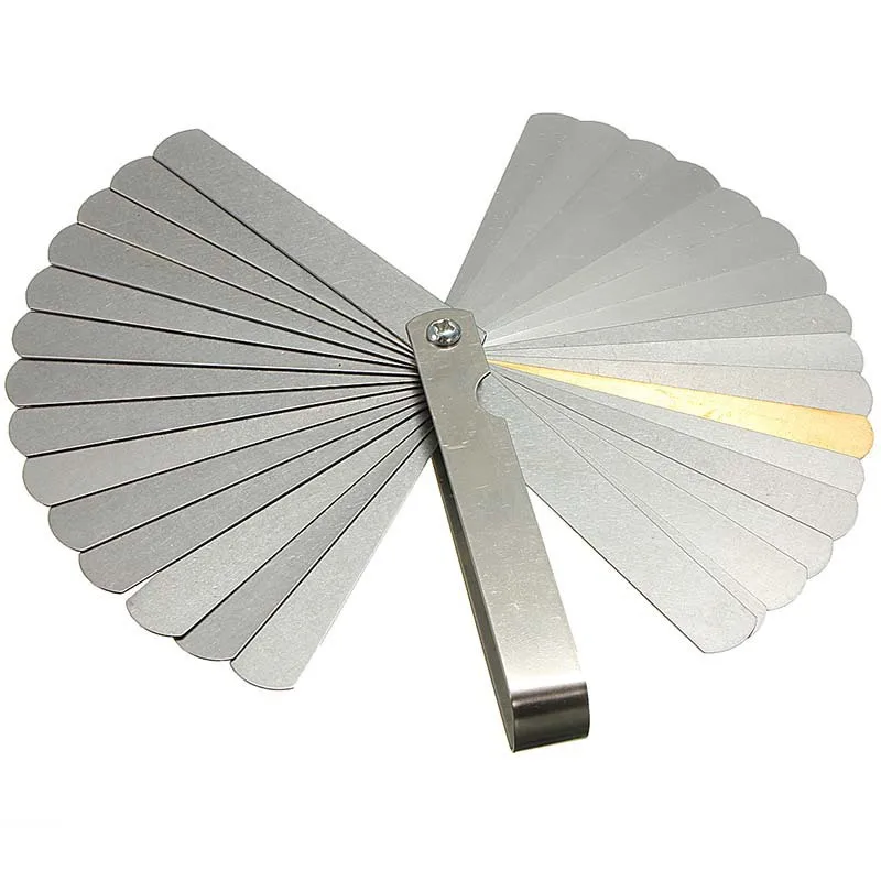 32/26/25/20 Blades Feeler Gauge Metric Gap Filler 0.02-1MM / 0.0008-0.040 INCH Gage Measurement Tool for Engine Valve Adjustment