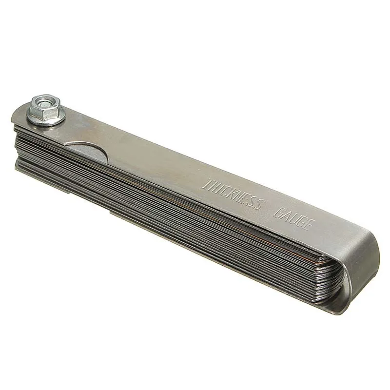 32/26/25/20 Blades Feeler Gauge Metric Gap Filler 0.02-1MM / 0.0008-0.040 INCH Gage Measurement Tool for Engine Valve Adjustment