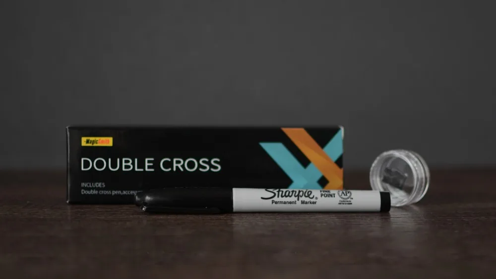 Double Cross by Mark Southworth (1 X Stamper + 1 Heart Stamper) Magic Tricks Magician Close Up Street Illusion Prop X Transfer
