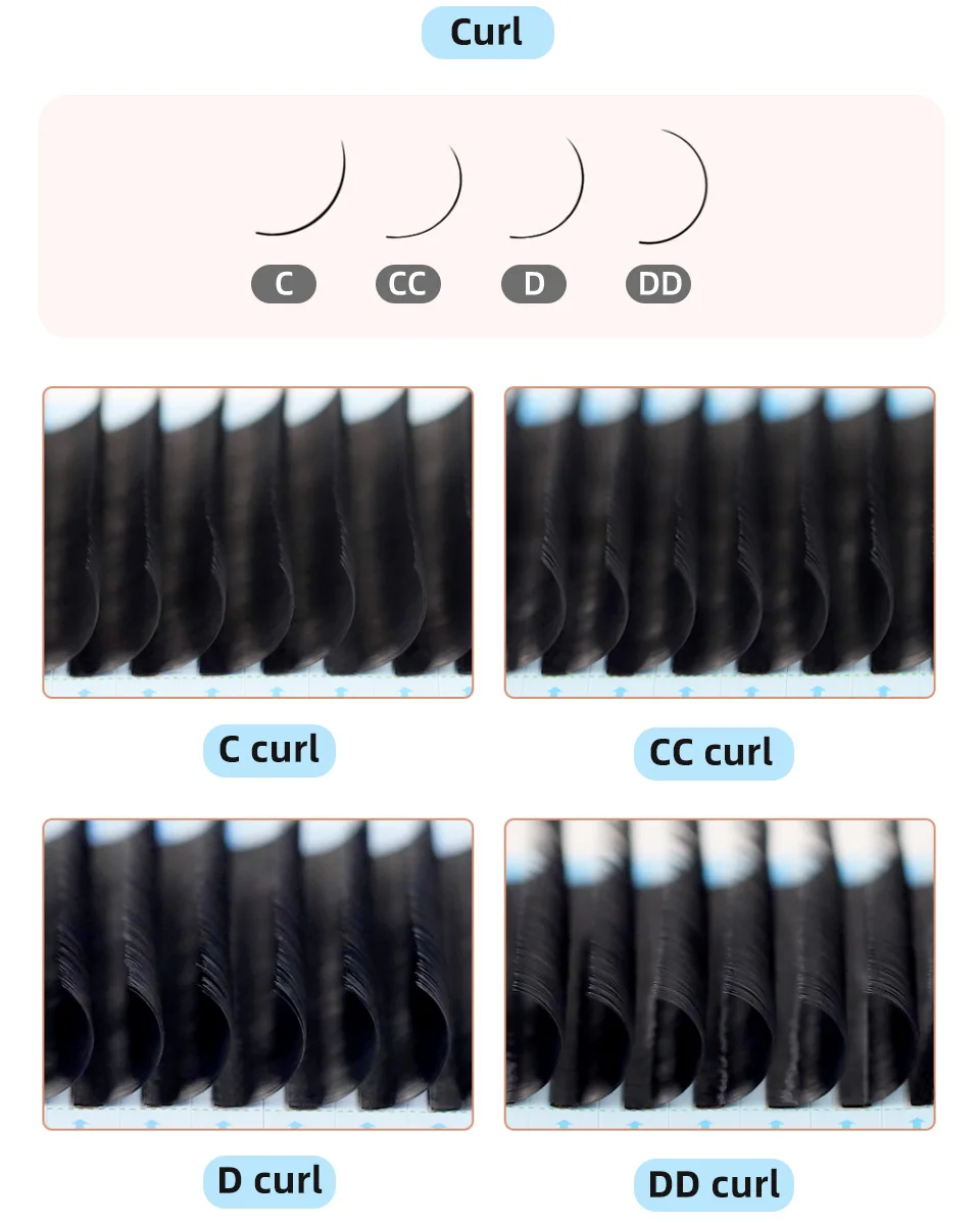 AGUUD 0.03-0.15mm Korea Silk False Mink Eyelashes Extensions Natural Soft Individual Eyelash Russian Volume Eye Lashes Cilios