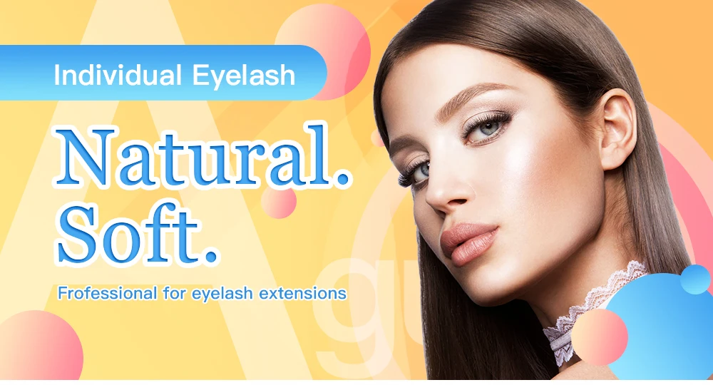AGUUD 0.03-0.15mm Korea Silk False Mink Eyelashes Extensions Natural Soft Individual Eyelash Russian Volume Eye Lashes Cilios