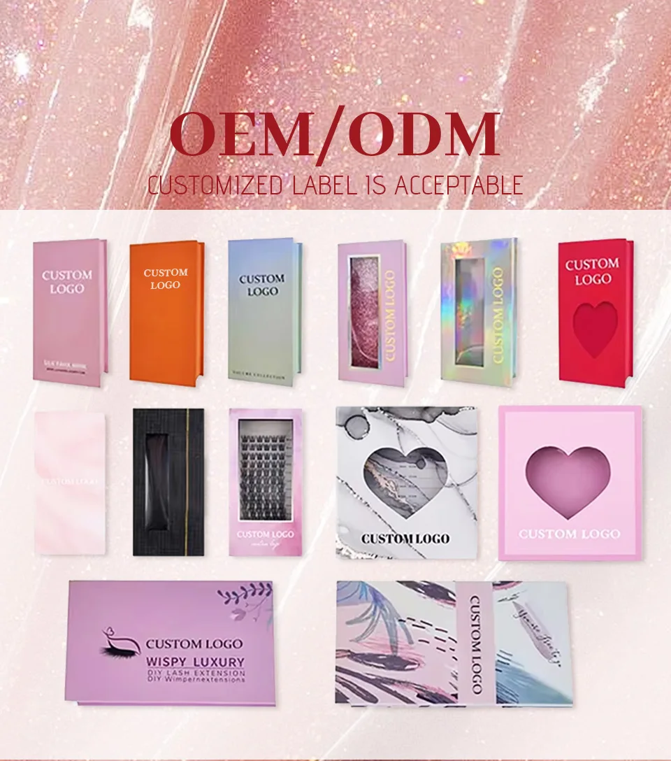 AGUUD 0.03-0.15mm Korea Silk False Mink Eyelashes Extensions Natural Soft Individual Eyelash Russian Volume Eye Lashes Cilios