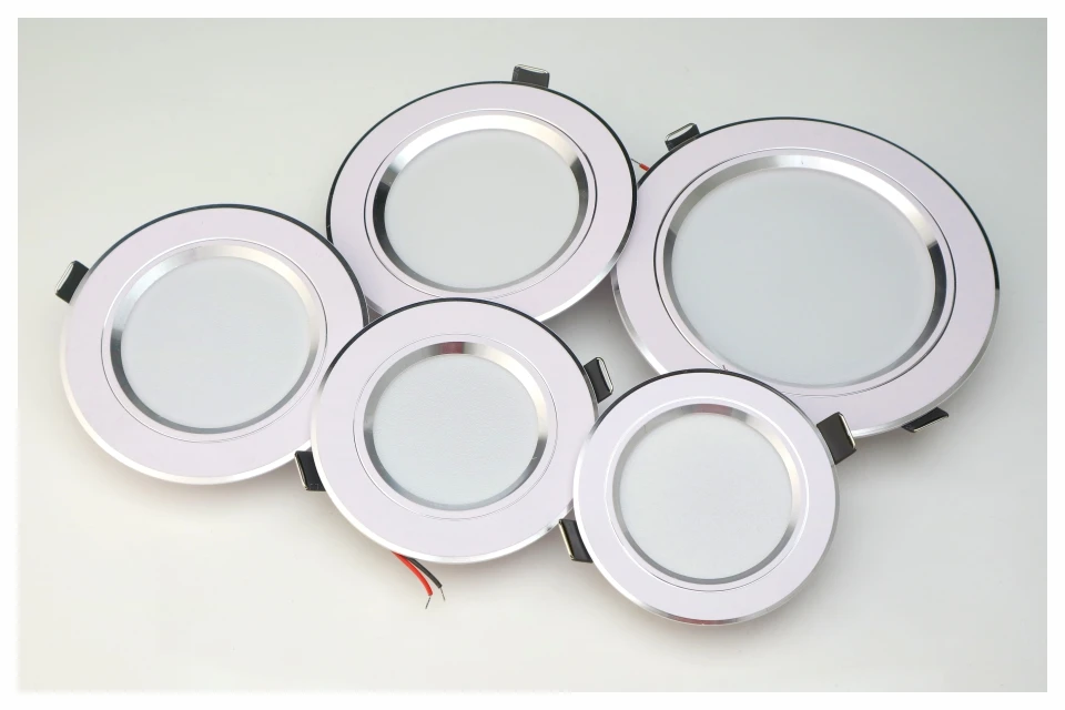 5W 9W 12W 15W 18W LED Downlight 220V Ceiling Light Recessed Down Light Round LED Panel Light Cold Warm White LED Spot Light