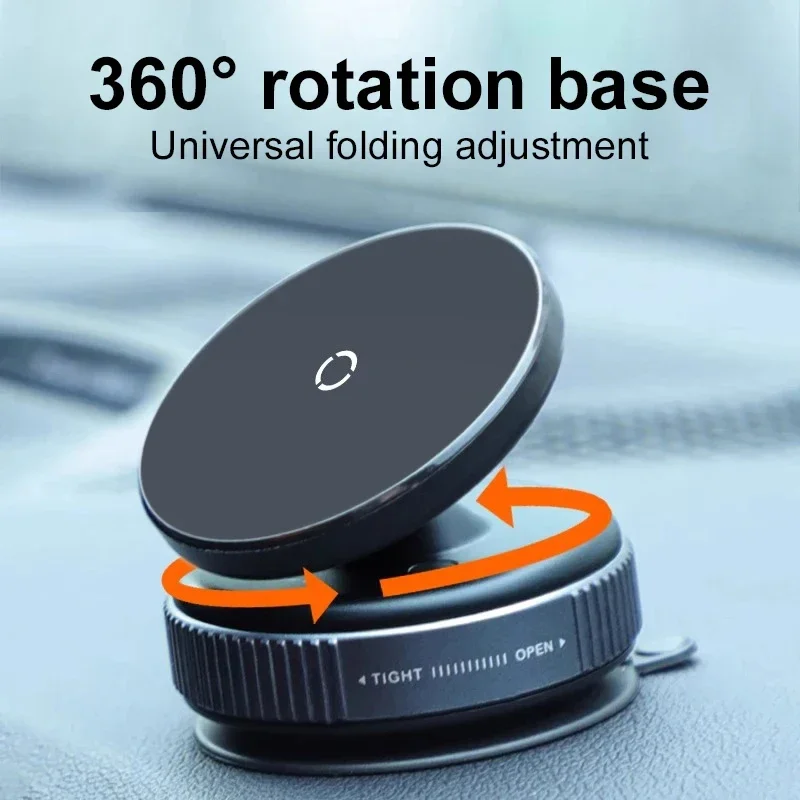Vacuum Magnet Car Bracket Upgraded Version Multi-angles Adjustment Strong Magnetic Suck Foldable Car Navigation Phone Holder