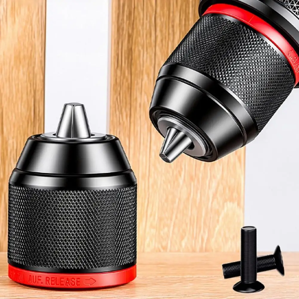 Metal Keyless Drill Chuck,0.8~10mm,1.5~13mm,3-Jaw Ratchet Self-Lock Chuck,For Electric Hand Drill,Cordless Drill&Lithium Drill