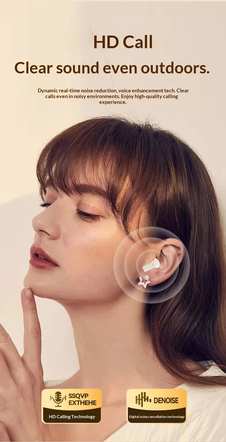 Premium Leather Wireless Earbuds Boasting Sleek Semi-in-ear Design Endurance Battery Mic Ideal Companion for Active Lifestyle