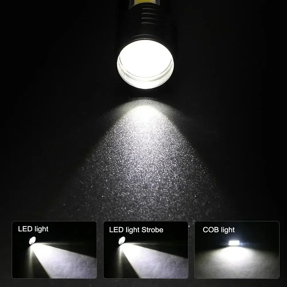 Rechargeable LED Flashlight 100000LM Super Bright Long Range Tactical Torch Waterproof for Outdoor Camping Fishing Lantern