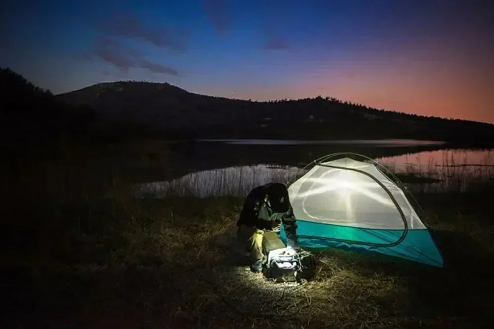 Rechargeable LED Flashlight 100000LM Super Bright Long Range Tactical Torch Waterproof for Outdoor Camping Fishing Lantern