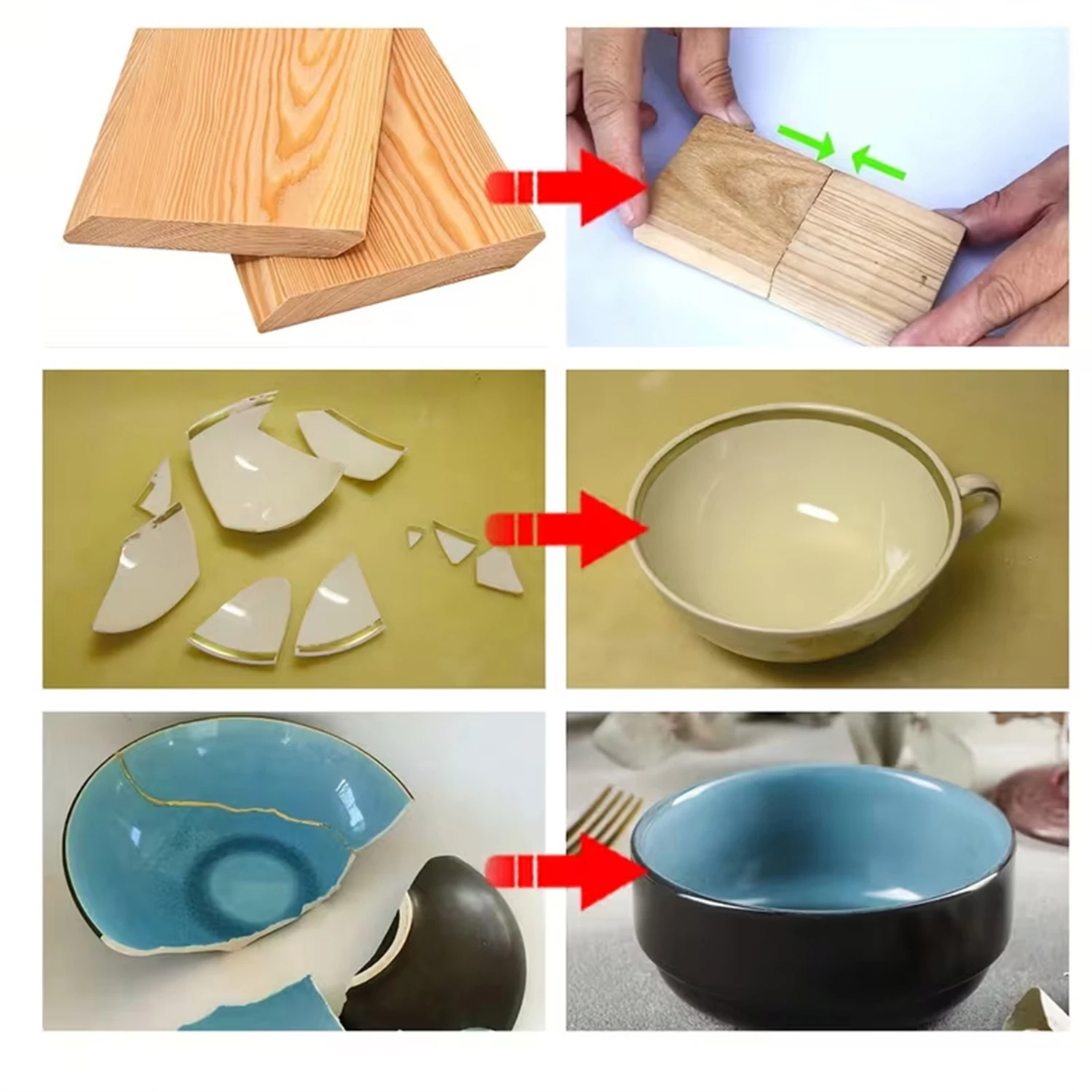 LOOLIFL 20g Universal Super Glue Quick-drying Waterproof Instant Adhesive Leather Rubber Wood DIY Metal Bond Liquid Glue Tool