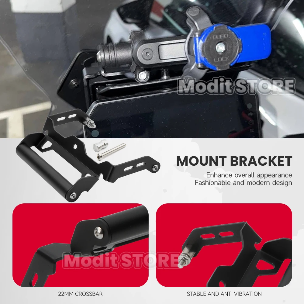 For YAMAHA 9 GT+ GT Y-AMY Tracer 9GT+ 9GT 2025 2026 Motorcycle GPS Navigation Support Phone Holder Bracket Handlebar Extension