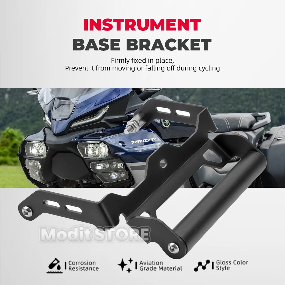 For YAMAHA 9 GT+ GT Y-AMY Tracer 9GT+ 9GT 2025 2026 Motorcycle GPS Navigation Support Phone Holder Bracket Handlebar Extension