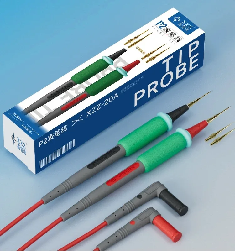 XZZ XINZHIZAO P2 Probe Tip Extra Sharp Multimeter Pen 1000V 20A Super Conducting Universal Multimeter Probe Replaceable