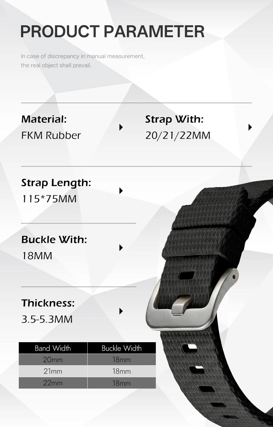 New Curved End Rubber Watch Straps 20mm Watch Belt Military 21mm 22mm FKM Watch Bands Bracelet for omega swatch Men's
