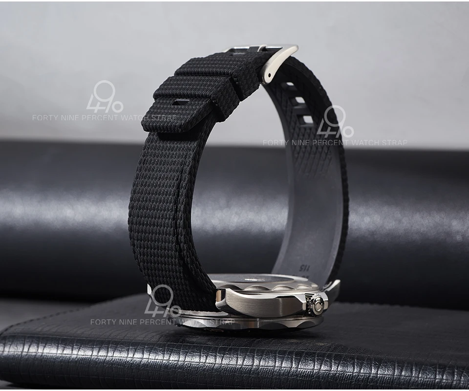 New Curved End Rubber Watch Straps 20mm Watch Belt Military 21mm 22mm FKM Watch Bands Bracelet for omega swatch Men's