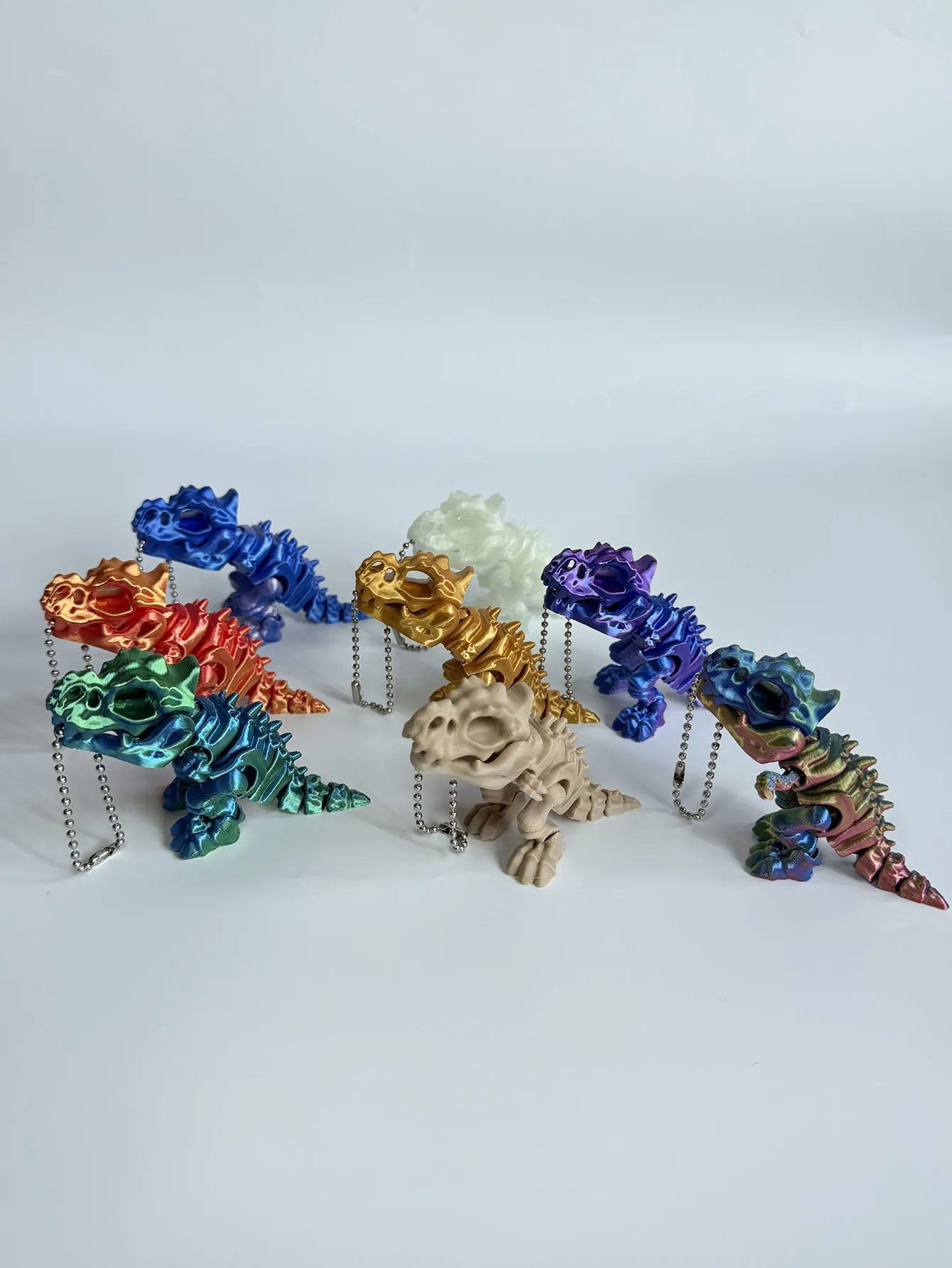 1PCS Tyrannosaurus Rex Car Interior Decoration Statue Key Decoration & Children's Birthday Dinosaur Gift, Rearview Mirror Decora