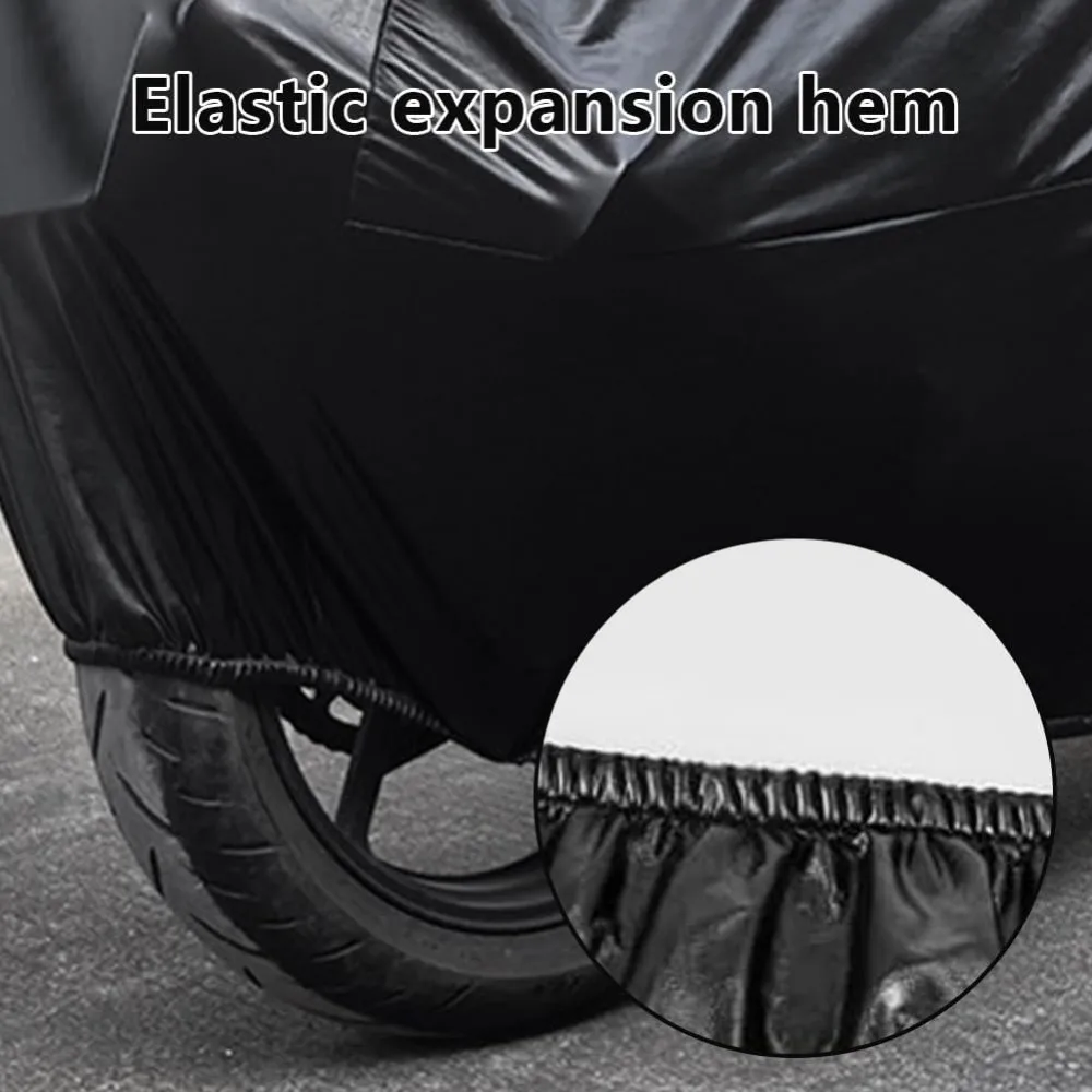 Universal Motorcycle Cover Sunproof Dustproof Waterproof Bike Scooter Electrombile UV Protection Reflective Stripes