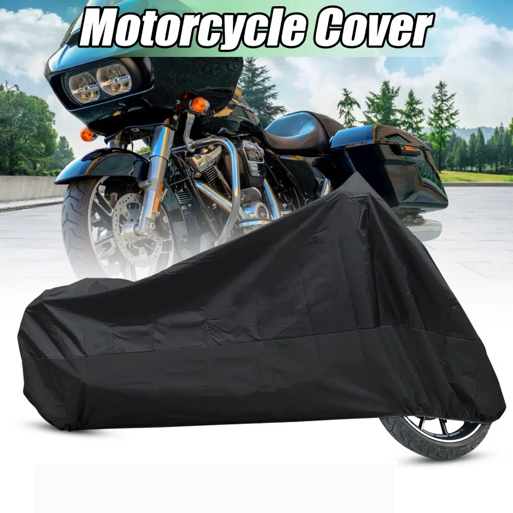 Universal Motorcycle Cover Sunproof Dustproof Waterproof Bike Scooter Electrombile UV Protection Reflective Stripes