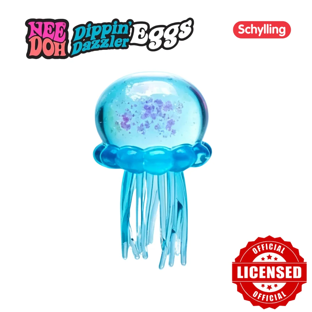 Schylling Confirmed Needoh Fuzz Ball Jellyfish Squishy Blind Box Stress Relief AntiAnxiety Squeeze Toy Party Prop Gift Wholesale