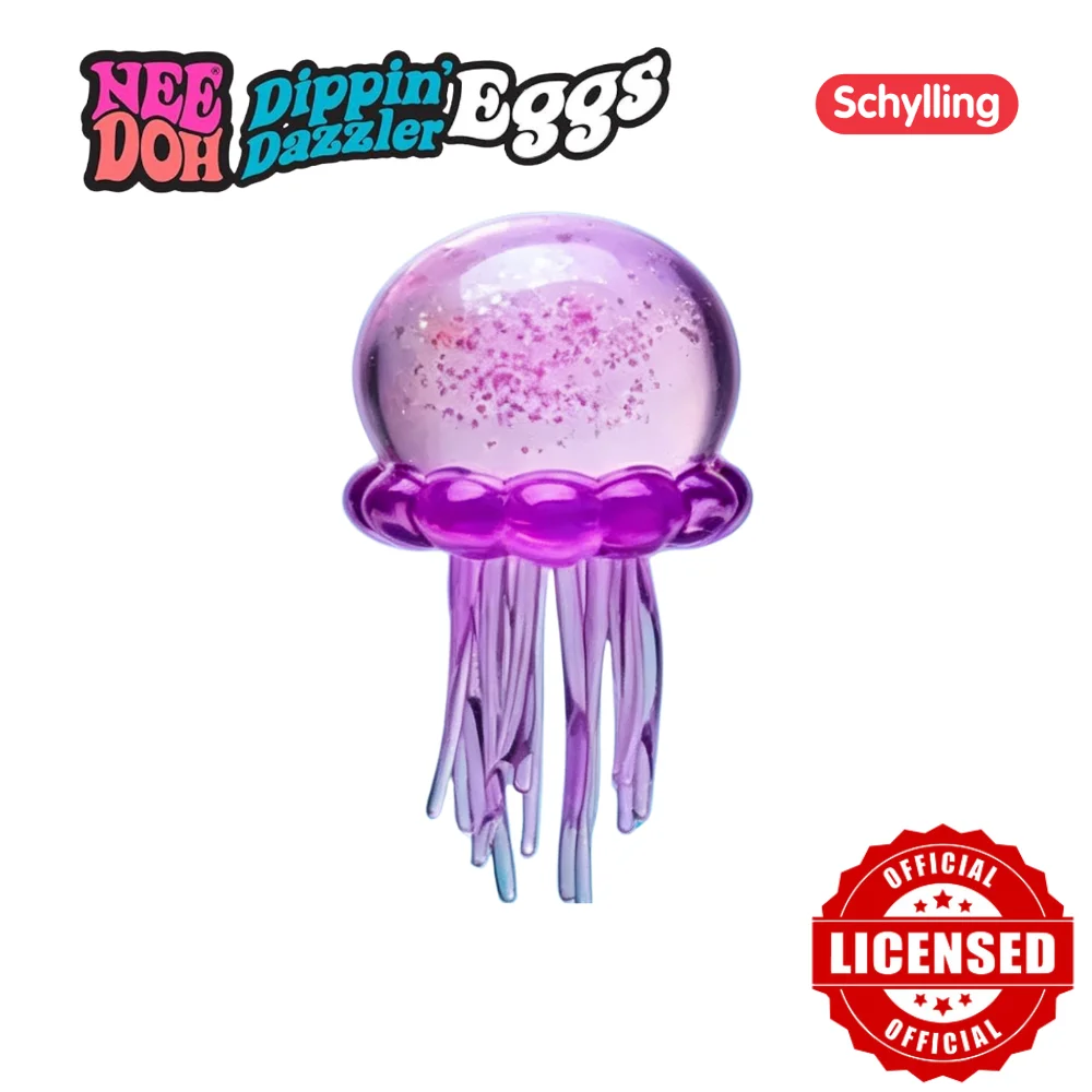Schylling Confirmed Needoh Fuzz Ball Jellyfish Squishy Blind Box Stress Relief AntiAnxiety Squeeze Toy Party Prop Gift Wholesale