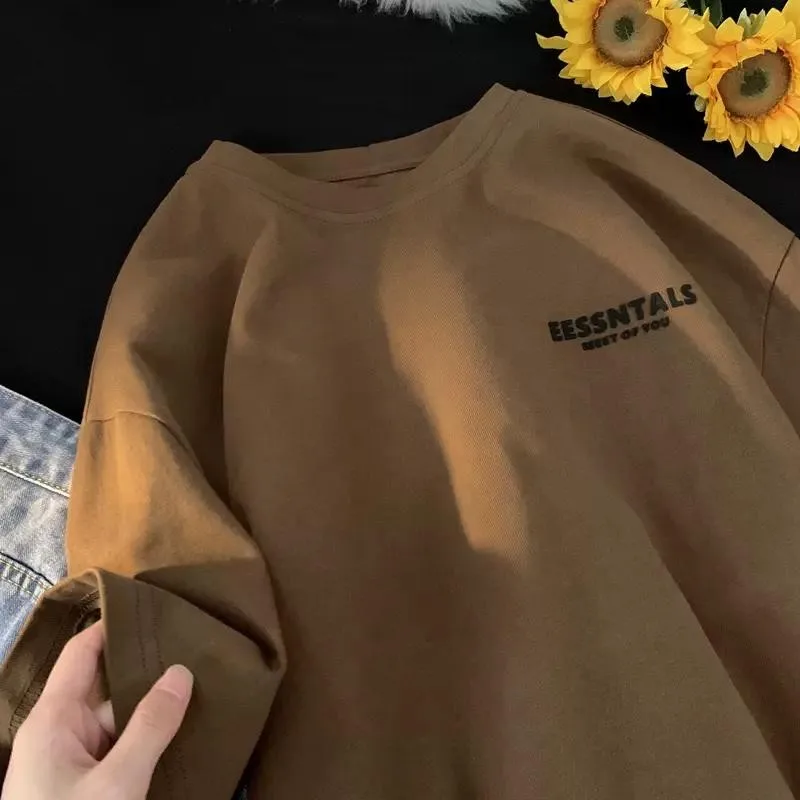 2026 New Style Simple Summer Loose Versatile Hong Kong Style Shirt Underwear American Short-Sleeved T-shirt for Men