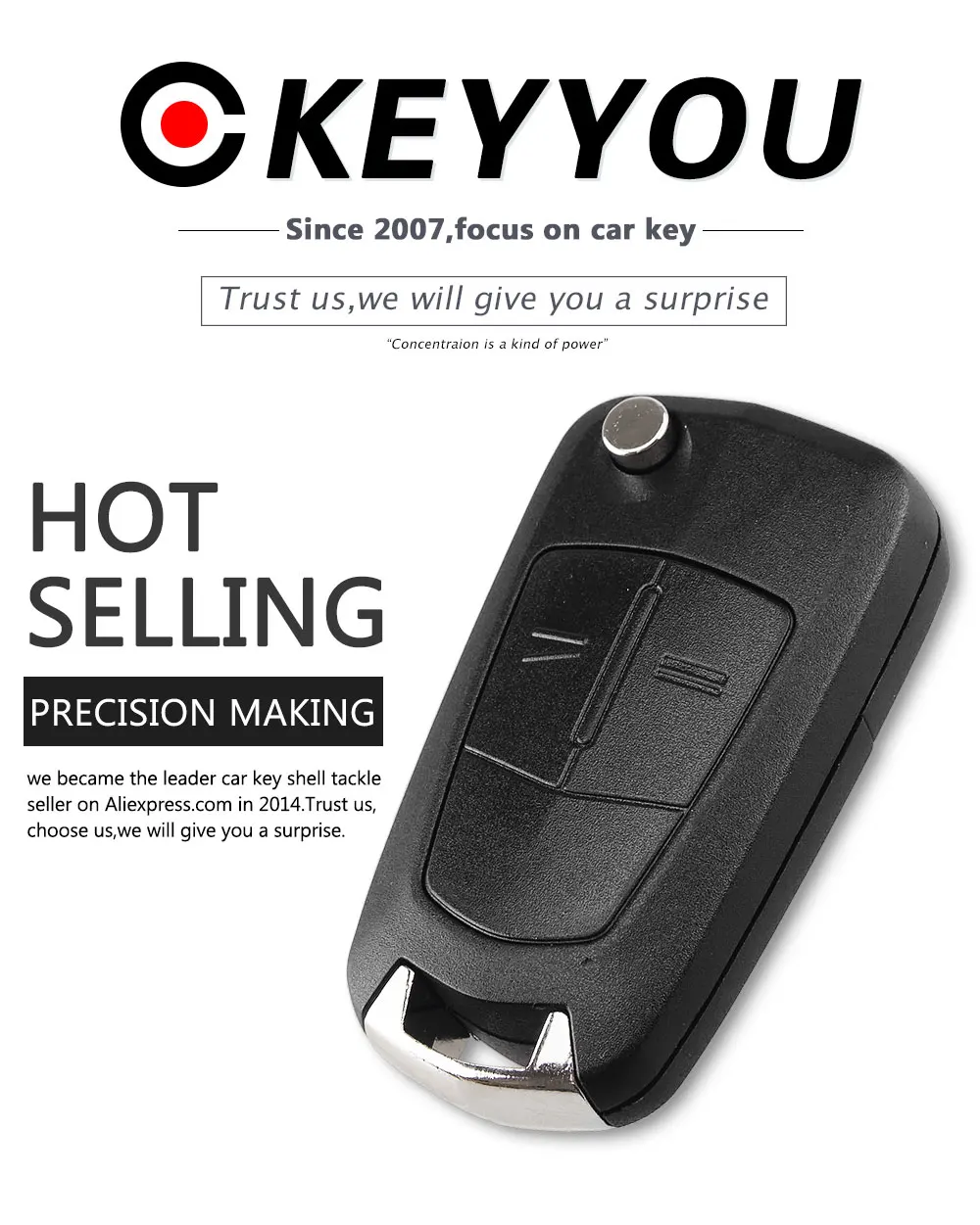 KEYYOU 2 Buttons Flip Remote Folding Car Key Cover Fob Case Shell Styling Case For Vauxhall Opel Corsa Astra Vectra Signum