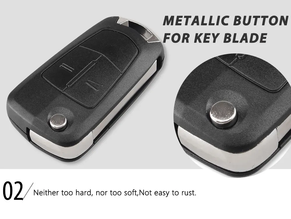 KEYYOU 2 Buttons Flip Remote Folding Car Key Cover Fob Case Shell Styling Case For Vauxhall Opel Corsa Astra Vectra Signum