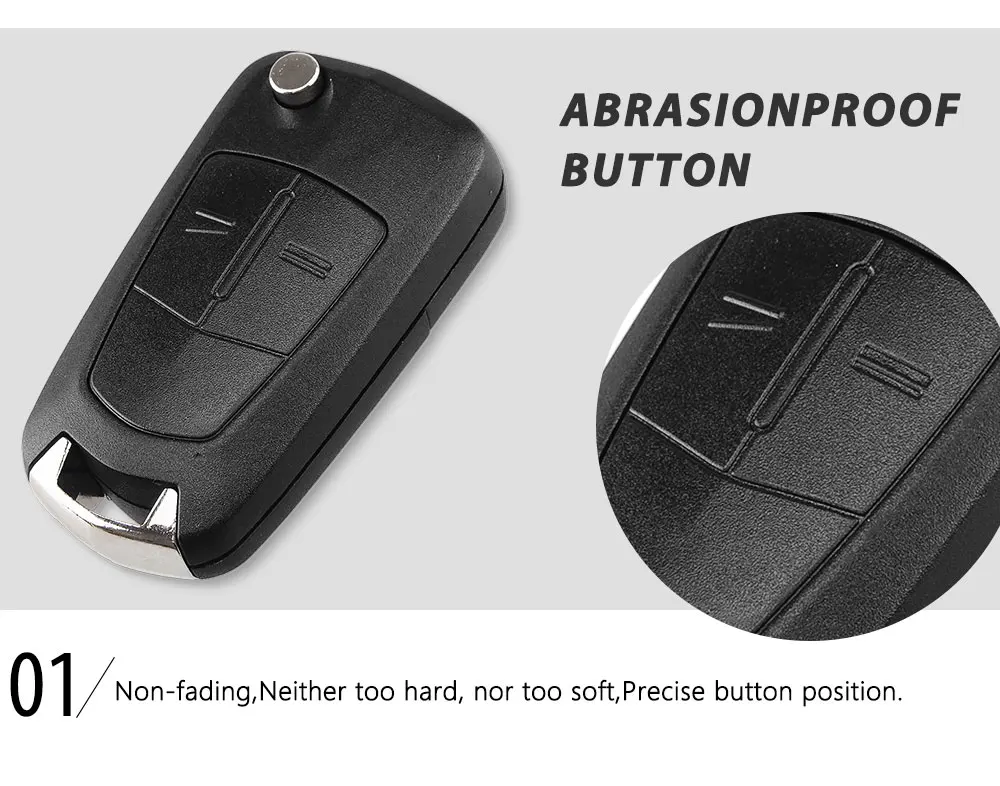 KEYYOU 2 Buttons Flip Remote Folding Car Key Cover Fob Case Shell Styling Case For Vauxhall Opel Corsa Astra Vectra Signum