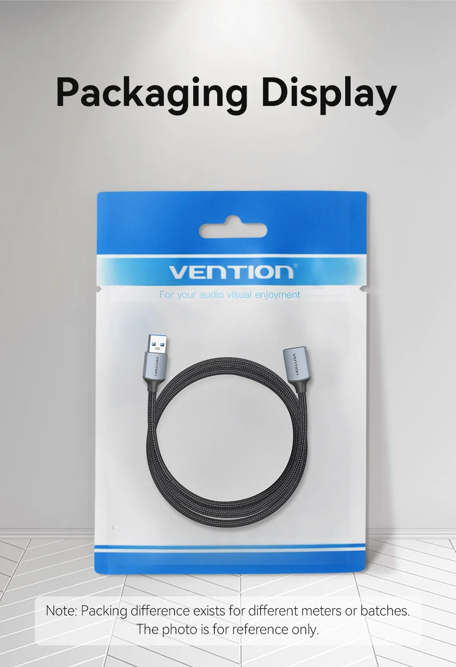 Vention USB Cable USB 3.0 Extension Cable Male to Female 3.0 2.0 USB Extender Cable for PS4 Xbox Smart TV PC USB Extension Cable