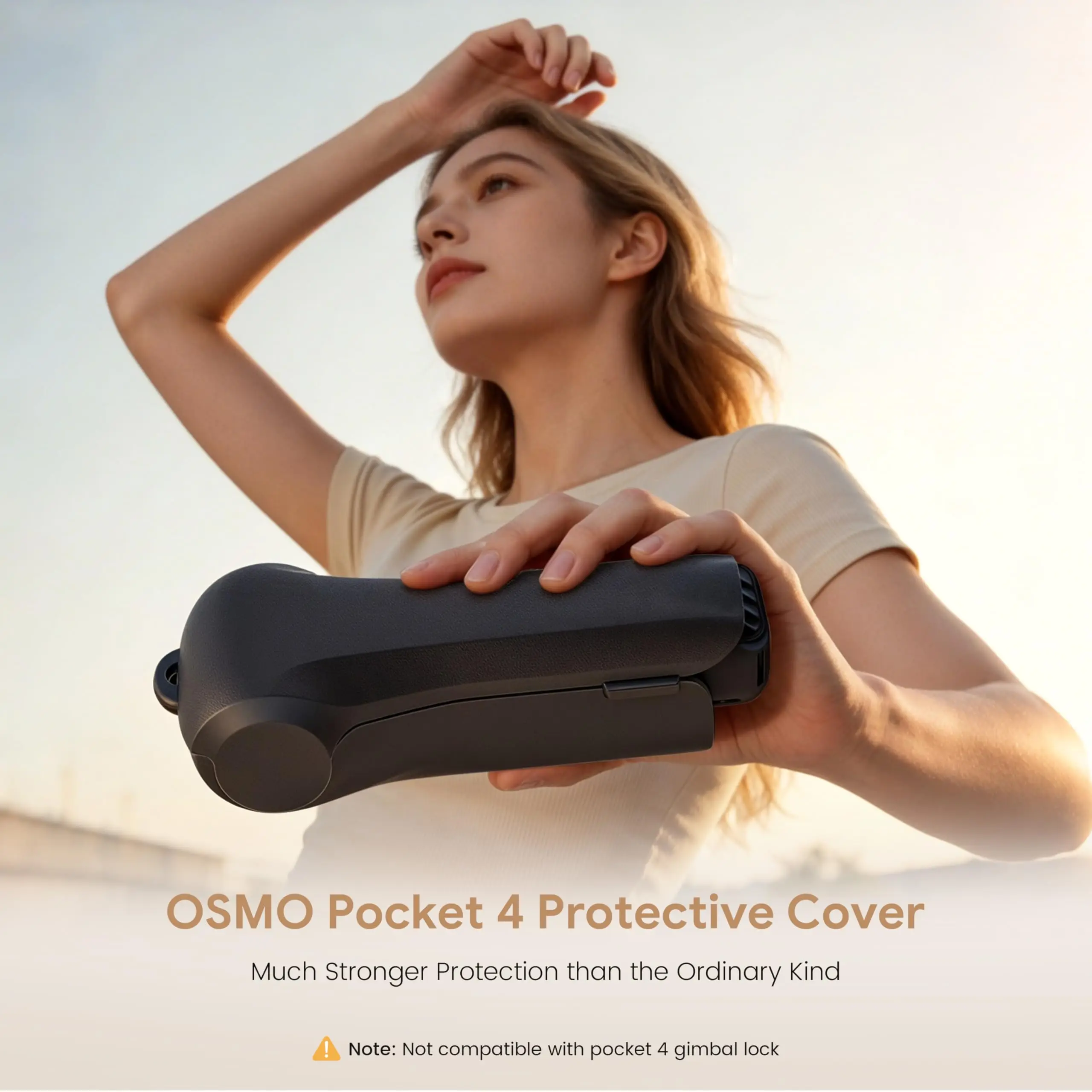 Full Protective Cover Case for DJI Osmo Pocket 4 Accessories with 3 CPL/ND Filter Slots Impact-Resistant Gimbal