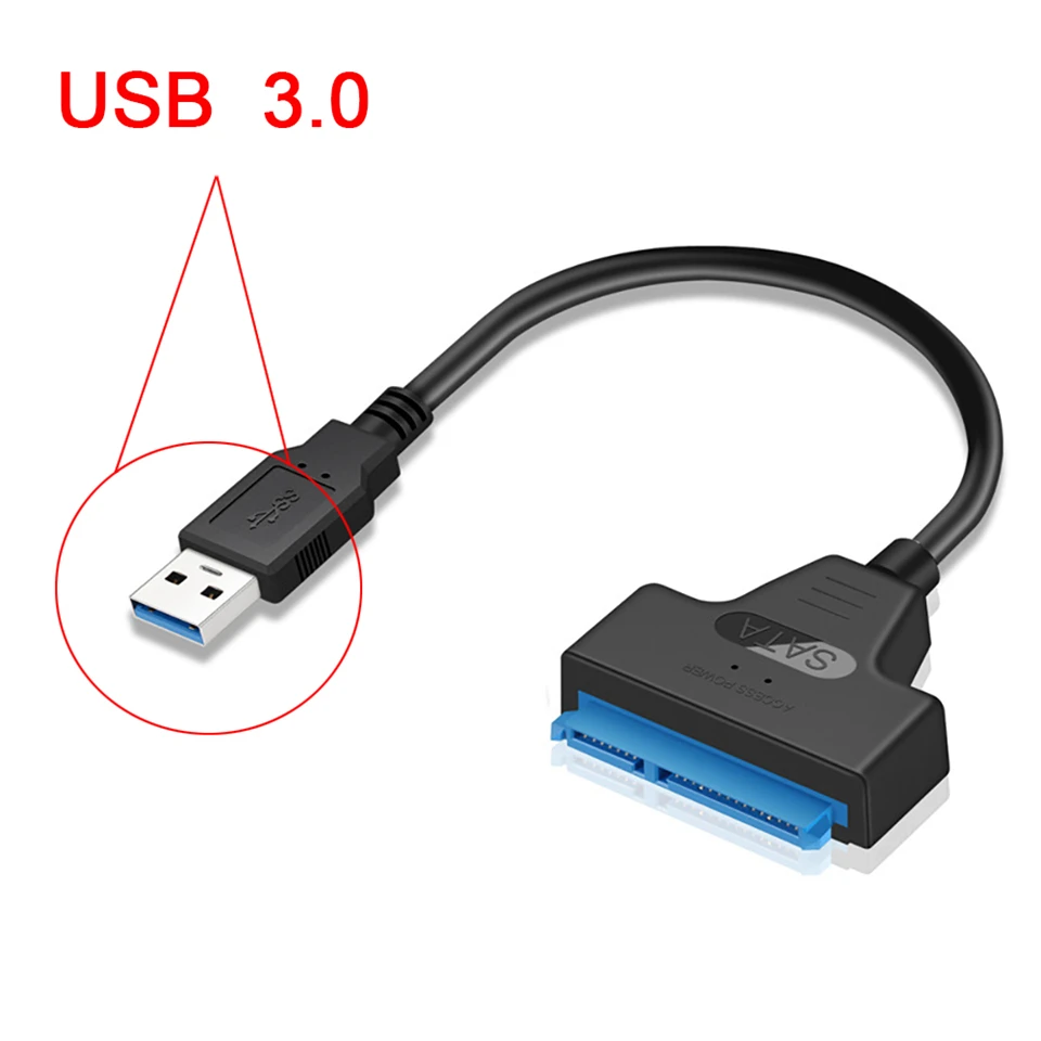SATA to USB3.0 Cable USB Type C to SATA III Hard Driver Adapter 2.5 Inch External HDD SSD USB C to Sata Cord Connector Converter