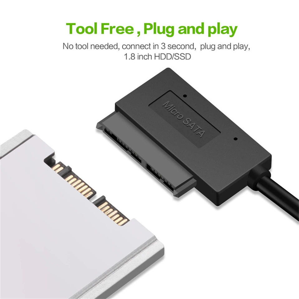 SATA to USB3.0 Cable USB Type C to SATA III Hard Driver Adapter 2.5 Inch External HDD SSD USB C to Sata Cord Connector Converter