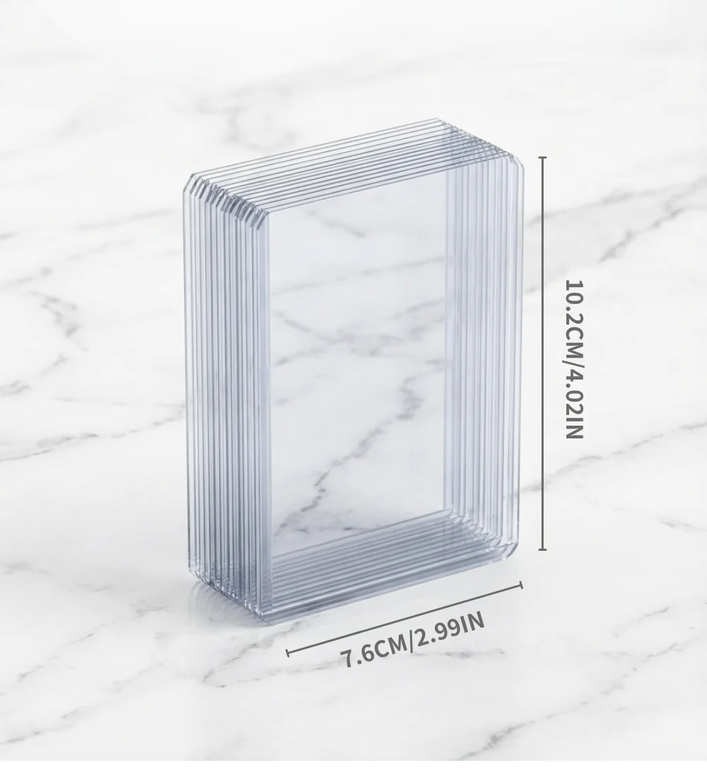 10/25/50PCS 35PT Rigid Card Toploaders for Korean Kpop Photocard Pokemon TCG Clear 3x4" Hard Plastic Sleeves Sports Card Holders