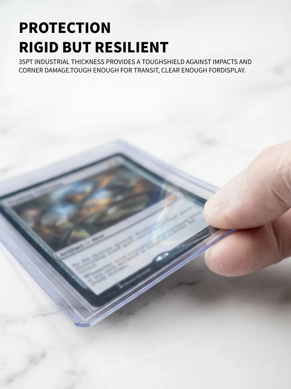 10/25/50PCS 35PT Rigid Card Toploaders for Korean Kpop Photocard Pokemon TCG Clear 3x4" Hard Plastic Sleeves Sports Card Holders