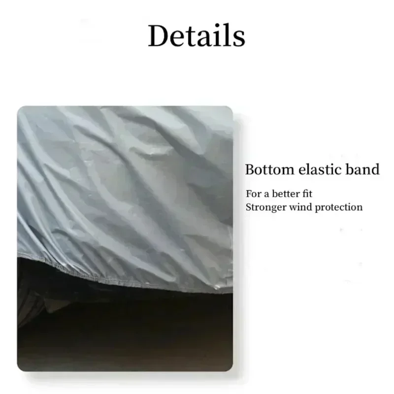 1pc Car Sunshade Cover PEVA Single-layer Car Dust Cover Waterproof Sunscreen Foldable Car Clothes Universal Automotive Products