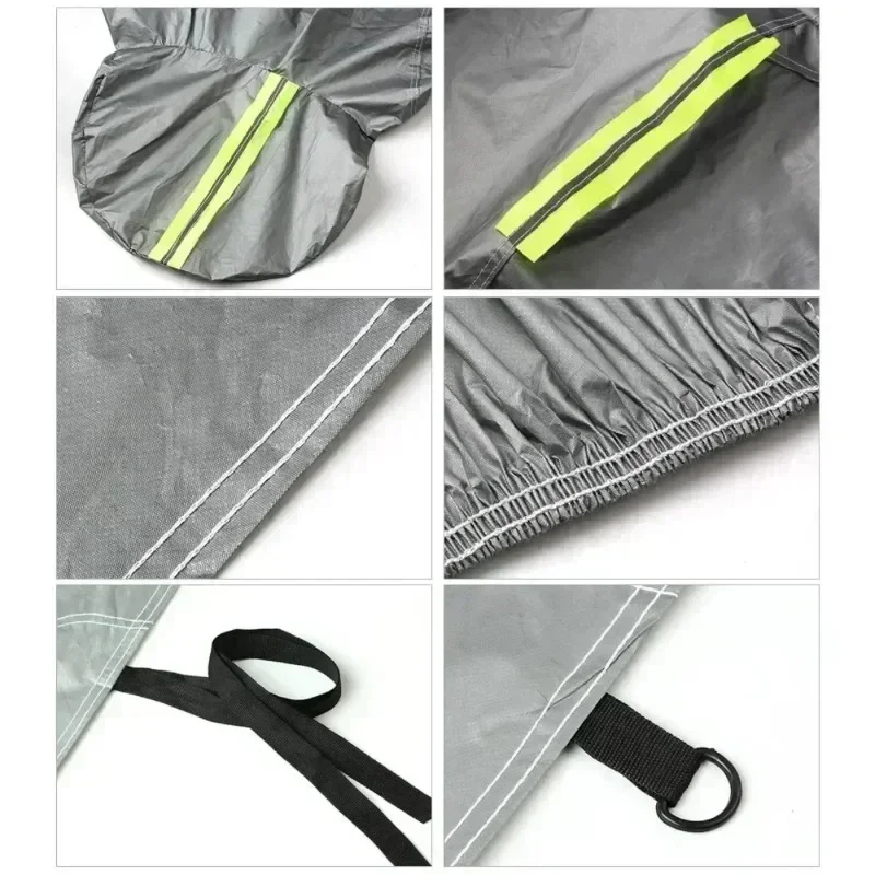 1pc Car Sunshade Cover PEVA Single-layer Car Dust Cover Waterproof Sunscreen Foldable Car Clothes Universal Automotive Products