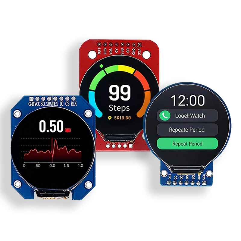 TFT Display 1.28 Inch TFT LCD Display Module Round RGB 240*240 GC9A01 Driver 4 Wire SPI Interface 240x240 PCB