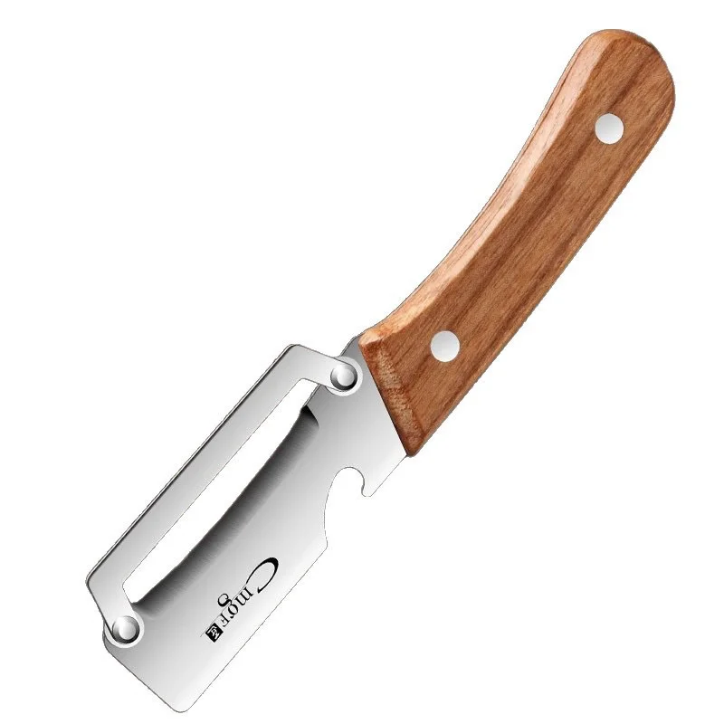 Stainless Steel Wooden Handle Peeler High-Looking Kitchen Special for Fruit and Vegetable Peeling Durable and Smooth Operation