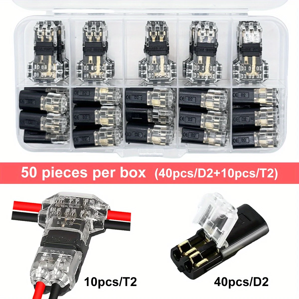 1/2/3 Pin Waterproof Sealed Automotive Electrical Connector, Dustproof Wire Terminal for Car Wiring